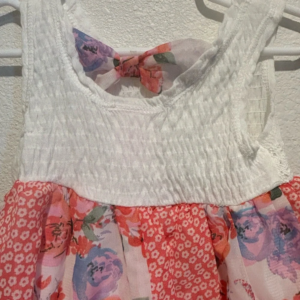 Nannette Pink and White Floral Dress